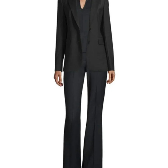 THEORY Etia Continuous Sleeveless Black V-Neck Wool Blend Shell - Picture 9 of 10